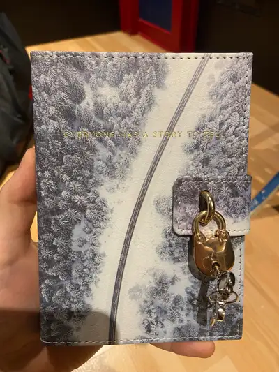 Locked Diary Journal with Key indigo hardcover, View more