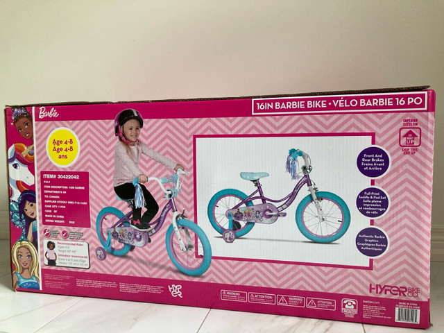 Barbie Bike for Girls Ages 4-8 - New(unpacked) in Kids in Oshawa / Durham Region