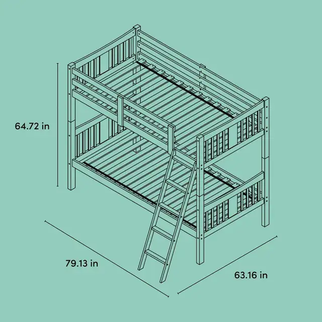 Twin over Twin Bunkbed in Beds & Mattresses in Cornwall - Image 3