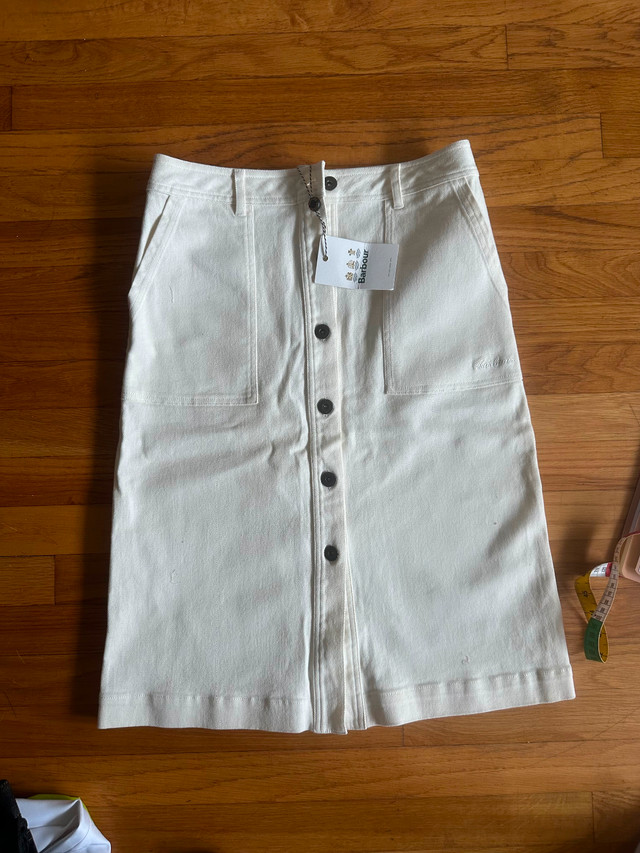 Barbour white denim skirt in Women's - Dresses & Skirts in Ottawa