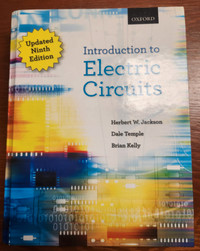 Oxford Introduction to Electrical Circuits, 9th Edition