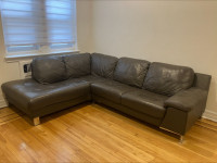 Large leather couch