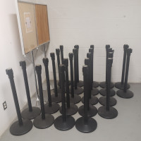 36" Stanchions with 6foot retractable Belt - Stanchions Canada