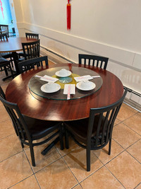 Restaurant closing. Dining Table and Chairs set for sale