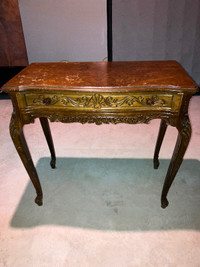 Antique wood entry/accent table