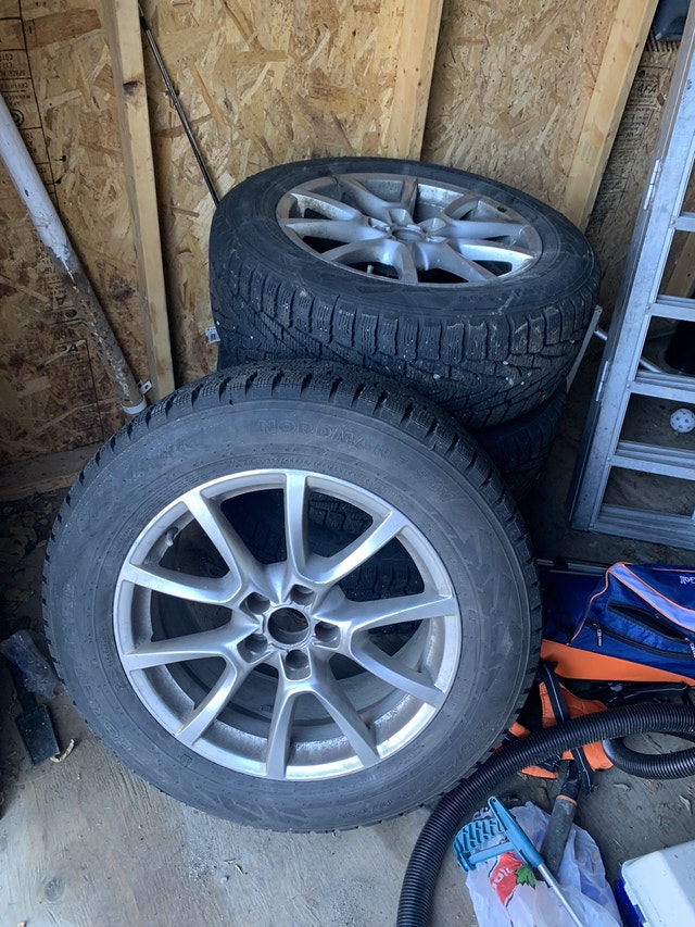 Audi Q5 winter tires on stock rims Tires & Rims Sudbury Kijiji
