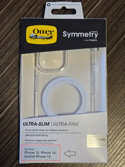 Brand New - OtterBox Symmetry - for iPhone 15 or 14 or 13, View more