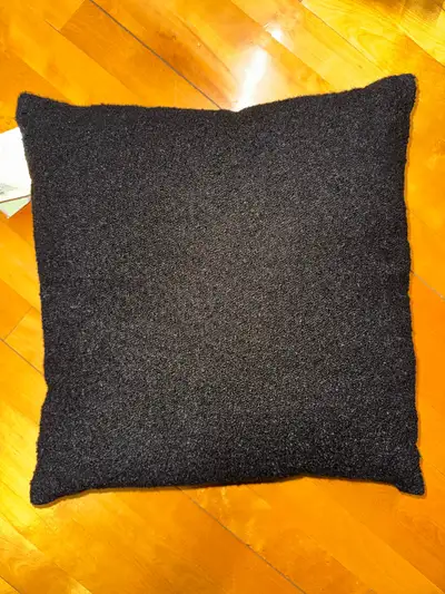 Black 20”x20” outdoor pillow, View more