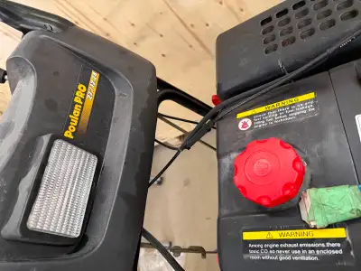 As new snowblower Poulan Pro 27", View more