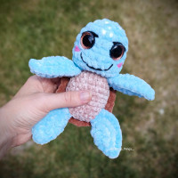 Crochet toy turtle. Handmade. Children's gift.
