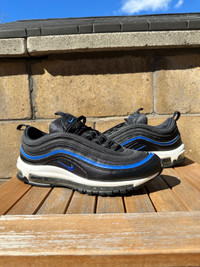 Rare Nike Air Max 97 Black Racer Blue 2018 drill Y2K