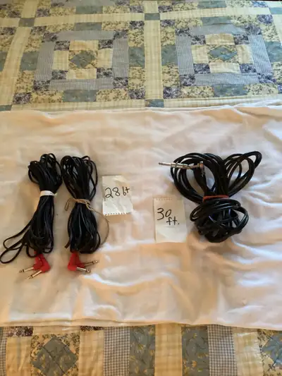 GUITAR / INSTRUMENT CABLE 28 FT. TO 30 FT., View more