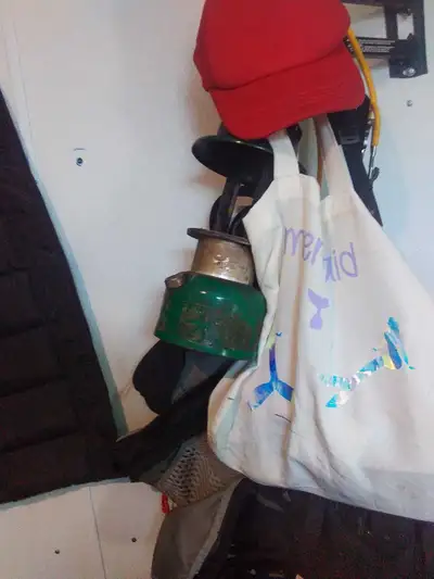 Vintage kerosene lamp just missing the glass