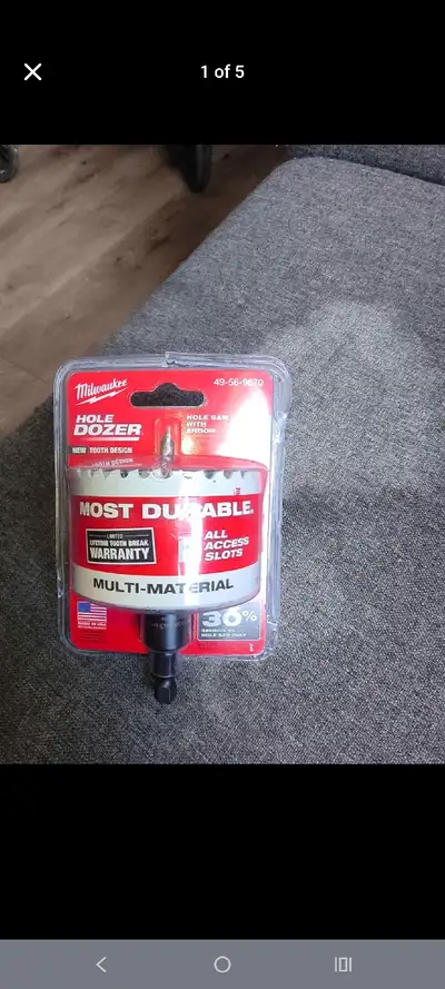 Milwaukee Hole Dozer 3" hole saw with arbour and pilot bit, View more