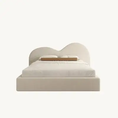 Lit king size avec rangement hydraulique et cadre rembourré, View more