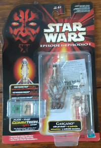 STAR WARS GASGANO WITH PIT DROID FIGURE EPISODE 1