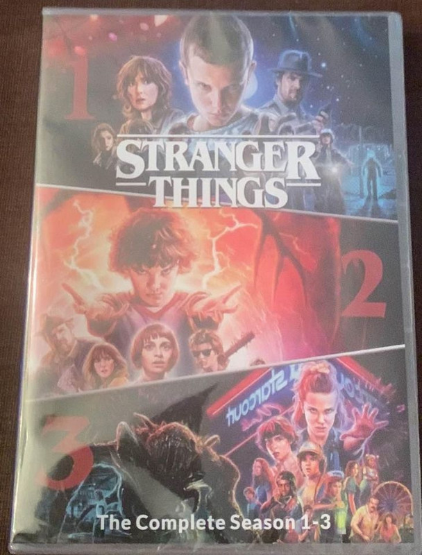 Stranger Things season 1-3 brand new. Sealed. Gift ready in CDs, DVDs & Blu-ray in Markham / York Region