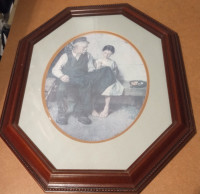 Norman Rockwell, lighthouse keepers daughter professional framed