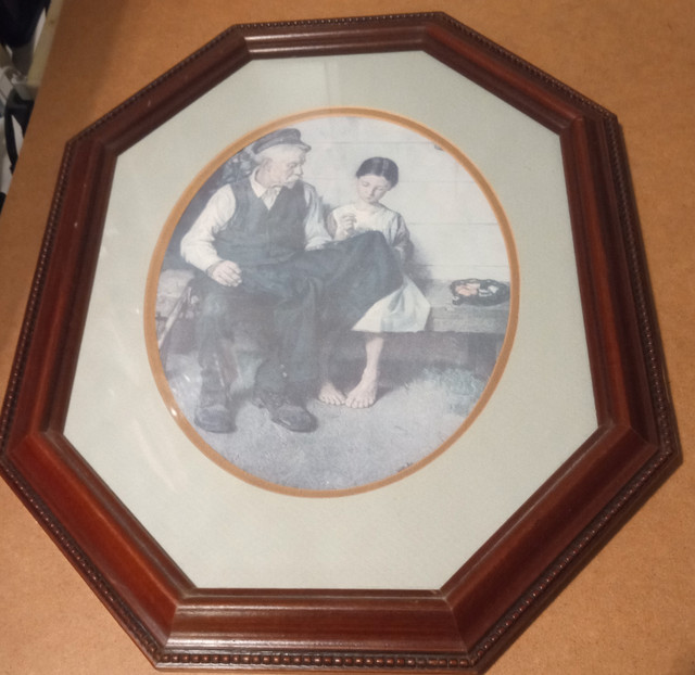 Norman Rockwell, lighthouse keepers daughter professional framed in Arts & Collectibles in Oshawa / Durham Region