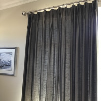 Drapery olive green or sage -curtains $190