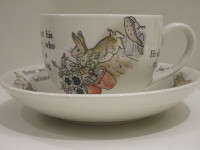 NEW WEDGWOOD PETER RABBIT ADULT SIZED CUP & SAUCER