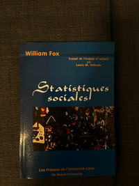 Statistiques Sociales, William Fox, Université de Laval