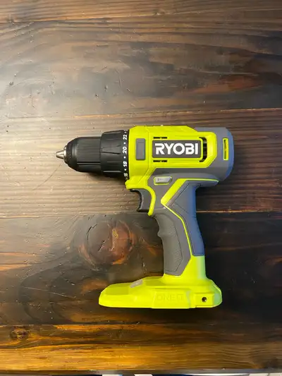Ryobi 18v drill, 1/2 chuck, 2 speeds, View more