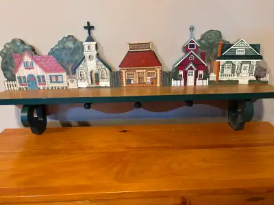 Hand-painted Wooden Shelf, View more