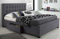 Platform Bed with Drawers  ***BRAND NEW***