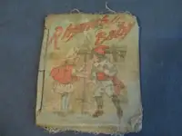 RHYMES FOR BABY-1926 CHILDRENS LINEN BOOK-SAALFIELD PUBLISHING