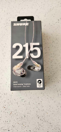 NEW Shure SE215 in ear monitors 