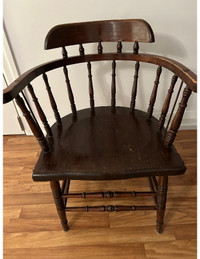 Solid Wood Vintage Armchair