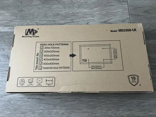 Mounting Dream Tilting TV Wall Mount fits 35inch - 75inch in General Electronics in Markham / York Region - Image 3