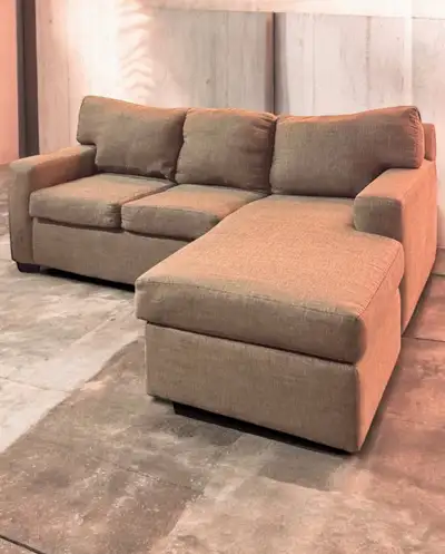 Urban Barn DURANT Sectional L Shape Reversible Pull Out Sofa Bed, View more