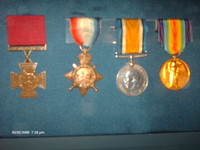 WWI and WWII artifacts medals uniforms etc.