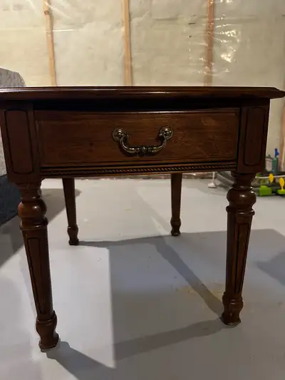 Wooden side table, View more