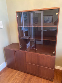 SMED Custom Filing Cabinet with Display Case