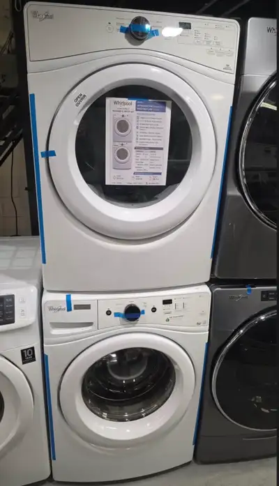 Set washer and dryer 27” Whirlpool , View more