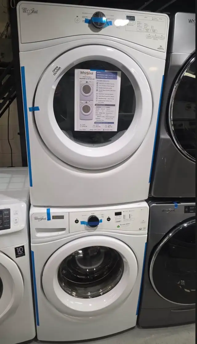 Set washer and dryer 27” Whirlpool  in Washers & Dryers in City of Toronto - Image 2