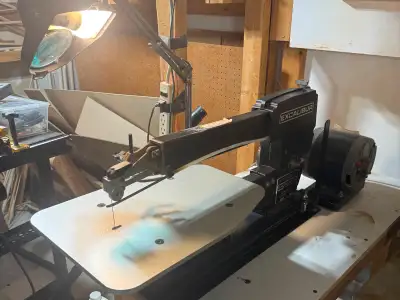 Excalibur Scroll Saw (Parallel Arm) w/ Light & Stand, View more