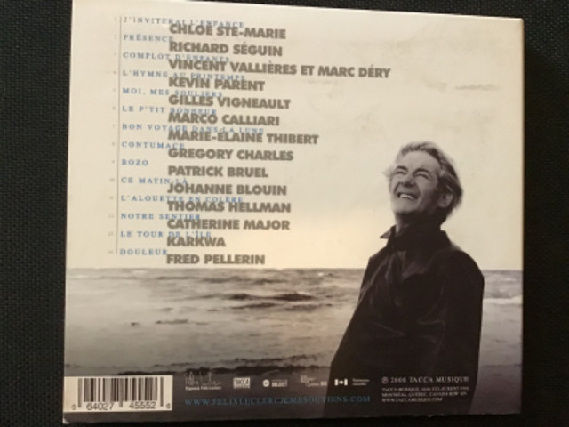 CD Album hommage à Félix LeClerc (c)2008 TACCA musique dans CD, DVD et Blu-ray  à Lévis - Image 2