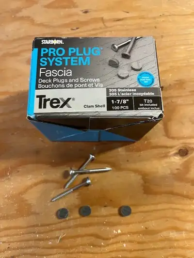 vis pour planche en composite ''fascia'' de trex, View more