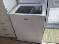 5 cubic foot Master Chef apartment size freezer.
