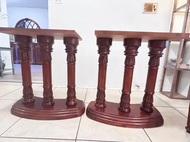 Vintage Solid Wood Dining Set | 10 Chairs in Dining Tables & Sets in City of Toronto - Image 5