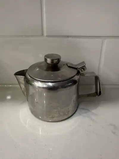 Clasdic personal stainless steel tea pot - used - $12.00, View more