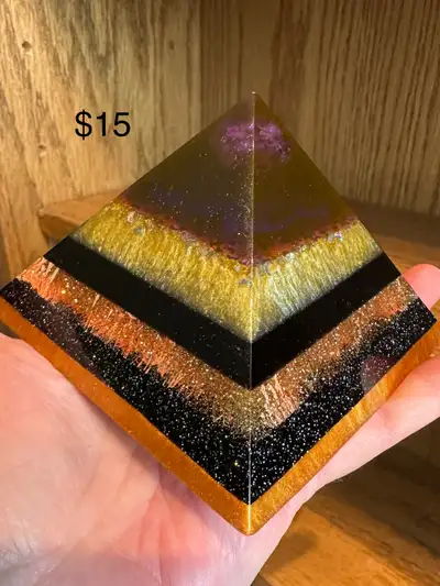 resin pyramids , View more