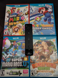 Wii U games and Wii motion plus controller