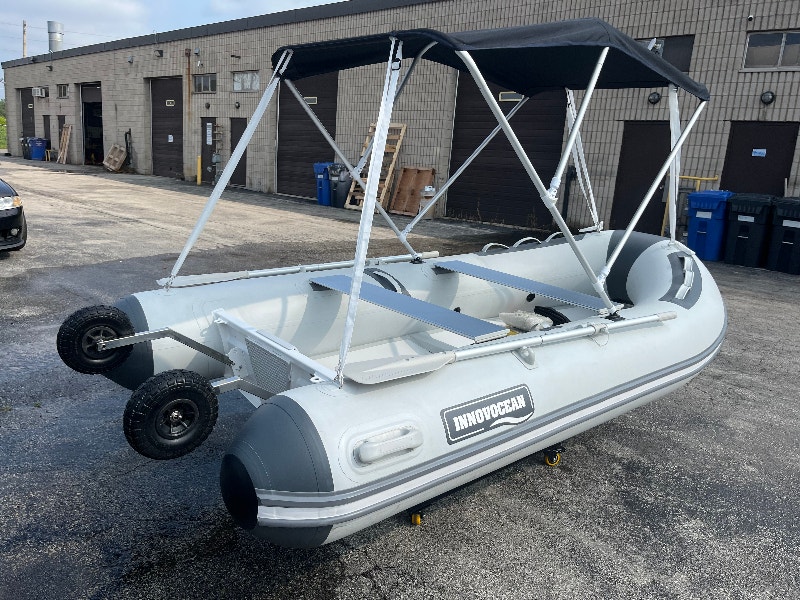 11 feet Foldable Aluminum Hull RIB Boat can be fold up Canoes, Kayaks & Paddles London Kijiji