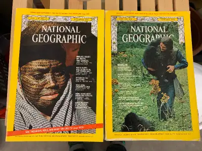 Two Vintage National Geographic Magazines, View more