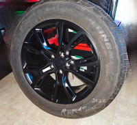 275/55R20 pneu d'été continental montés sur mags ART noir neuf